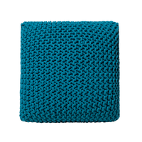 Puf 50 x 31 cm niebieski CONRAD