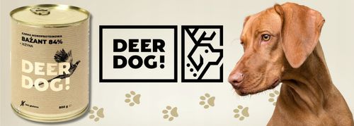 Mokra karma dla psa Deer Dog BAŻANT Z JEŻYNĄ puszka 800 G PREMIUM 84% MIĘSA na Arena.pl