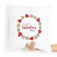 Poduszka Na Walentynki Happy Valentine's Day Z Nadrukiem Ze Zdjęciem
