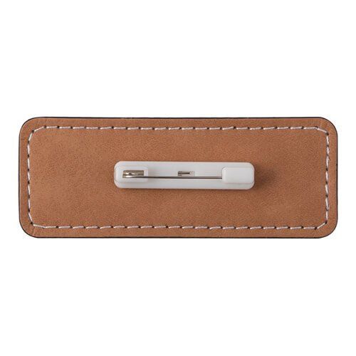 Identyfikator skórzany 8,2 x 3,1 cm do sublimacji - brązowy na Arena.pl