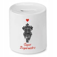 Skarbonka Dla Zegarmistrza Super Zegarmistrz Z Nadrukiem Ze Zdjęciem