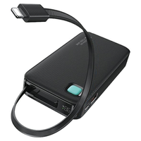 usams powerbank ze zwijanym kablemretractable lightning 10000 mah pd