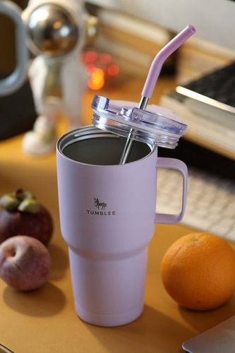 Kubek Termiczny do Auta Ze Słomką Ustnikiem Nieprzeciekający 900ml Termos na Arena.pl