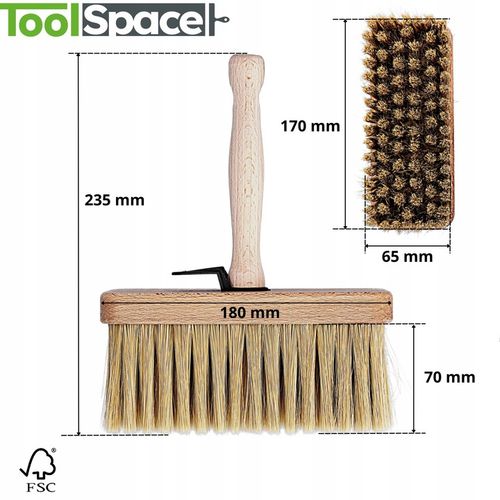 ŁAWKOWIEC 180 mm PL GĘSTY Pędzel Malarski Tapeciak 18cm CHLAPAK na Arena.pl