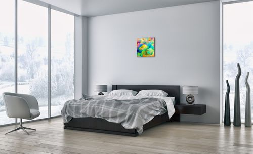 Obraz Na Płótnie - Kolory Tęczy  - 40X40 Cm - Ac40X40-4055 na Arena.pl