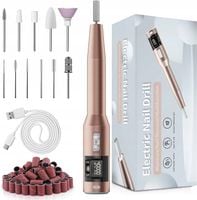 FREZARKA DO PAZNOKCI MANICURE PEDICURE SURPN ELEKTRYCZNA LCD ZESTAW PRO