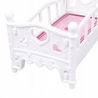 KINDERPLAY ŁÓŻECZKO DLA LALKI KOŁYSKA POŚCIEL DUŻA 45cm