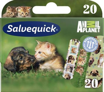 Salvequick Animal Planet Plaster z zwierzętami 20 sztuk