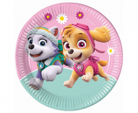 talerzyki papierowe paw patrol skye & everest  23cm 8szt
