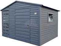 Schowek - domek ogrodowy 2,2x2m wiata 0,8m drzwi w wiacie drzwi TS1074