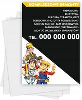 Ulotki A4 reklamowe firmowe 1000szt wiele wzorów KOMPLEKSOWE REMONTY