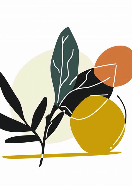 Plakat 67,5x95cm Elegancka Flora zdjęcie 1