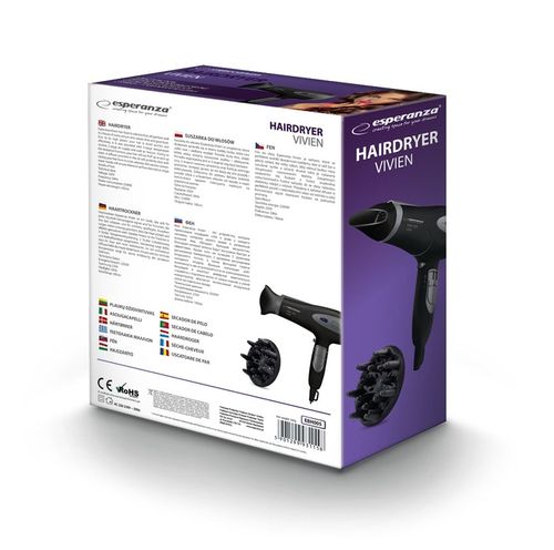 SUSZARKA DO WŁOSÓW MOCNA 2200W Z JONIZACJĄ + KONCENTRATOR I DYFUZOR na Arena.pl