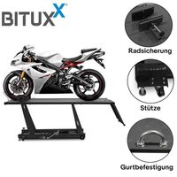 19722 Hydrauliczny podnośnik motocyklowy udźwig 460kg czarny profesjonalny