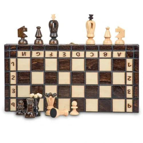 SZACHY DREWNIANE KLASYCZNE DRUKOWANE 31x31 na Arena.pl