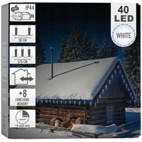 Kurtyna ŚWIETLNA girlanda świąteczna zewnętrzna ogrodowa lampki sople 5,7 m