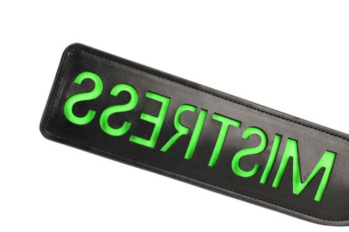 'Mistress'' Paddle - Glow in the Dark - Black/Neon Green na Arena.pl