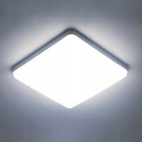LAMPA SUFITOWA PLAFON LED BIAŁY KWADRAT 6500K 30CM