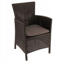 Allibert Fotel Ogrodowy Z Poduszką Krzesło Rattan