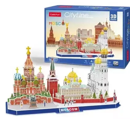 Puzzle 3D 204 elementy. City Line. Moskwa zdjęcie 1