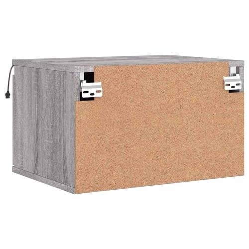 Wisząca szafka nocna z podświetleniem LED, szary dąb sonoma na Arena.pl