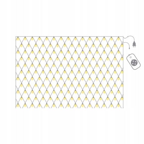 SIATKA LED 3 m x 2 m BIAŁA CIEPŁA na TARAS KRZEWY BALKON Oświetlenie Święta na Arena.pl