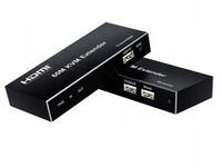 Transmiter Konwerter HDMI na LAN 1080p 60m Sygnał IR AUDIO JACK 3,5mm Aux