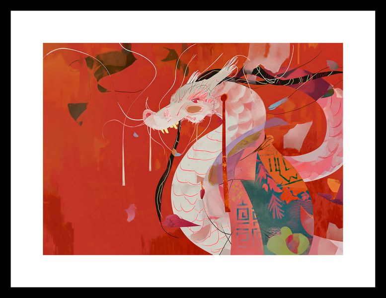 Plakat 29,7x21cm Orientacyjny Smok zdjęcie 3