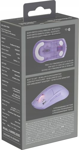 Mysz STEELSERIES Rival 3 Wireless Gen 2 Fioletowy na Arena.pl