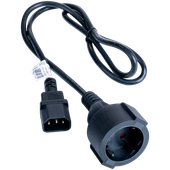 AKYGA Kabel zasilający AK-PC-13A adapter C14 / CEE 7/4 Schuko przewód 1m
