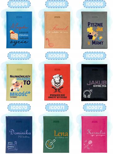 KALENDARZ A5 2026 DZIENNY terminarz z nadrukiem DLA PODRÓŻNIKA + IMIĘ na Arena.pl