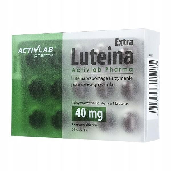 Activlab Luteina Extra 40mg Zdrowy Wzrok 30 kaps zdjęcie 4