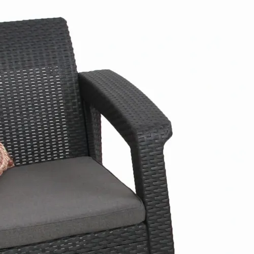 MEBLE OGRODOWE CORFU DUO BALKON TECHNORATTAN GRAFI na Arena.pl