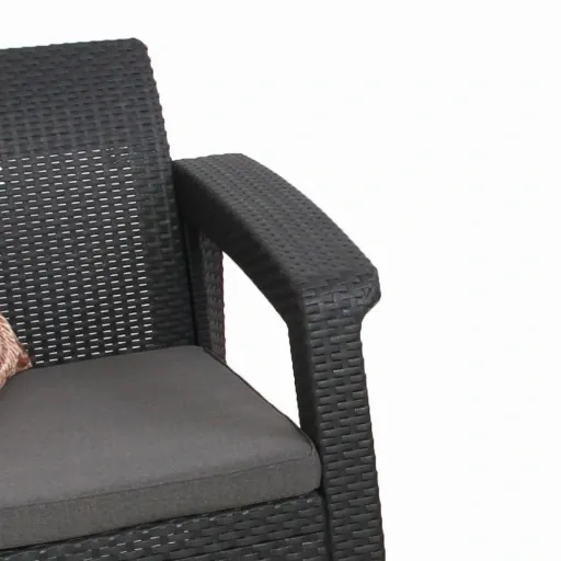 MEBLE OGRODOWE CORFU DUO BALKON TECHNORATTAN GRAFI zdjęcie 5