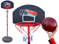 KOSZ DO KOSZYKÓWKI DO GRY W KOSZYKÓWKĘ REGULOWANY 129-213cm TABLICA STOJAK