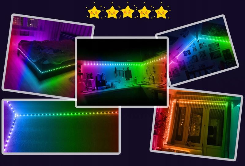 TAŚMA LED 5M RGBIC WS2811 BLUETOOTH EFEKT TĘCZY zdjęcie 11