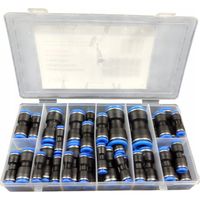 Zestaw 40 szt. złączka pneumatyczna prosta wtykowa 4-16 mm TIR SilverTools