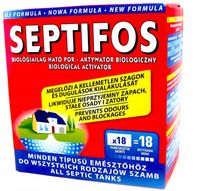 SEPTIFOS 18 BAKTERIE aktywator preparat DO SZAMB I OCZYSZCZALNI