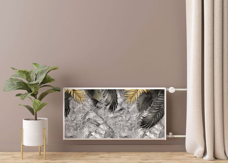 Mata MAGNETYCZNA Egzotyczne Liście Beton 3D 80cm x 60cm zdjęcie 7