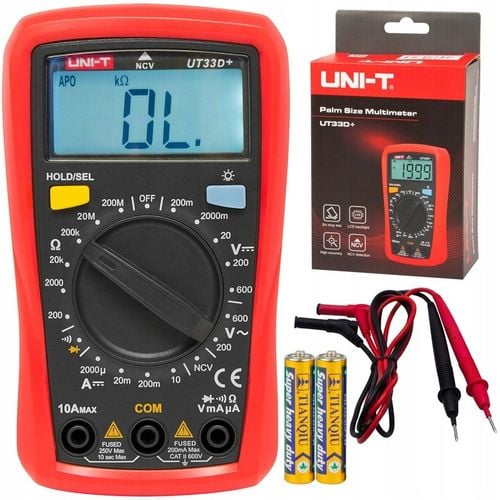 MULTIMETR MIERNIK PRĄDU NAPIĘCIA AC ZESTAW UNI-T UT33D+ na Arena.pl