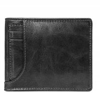 Portfel Męski JJM Skórzany Czarny Poziomy RFID + Pudełko + Etui na Karty