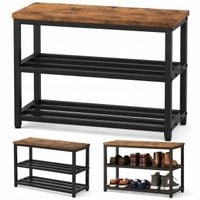 Szafka na buty siedziskiem duża półka industrialny loft drewno retro 60 cm