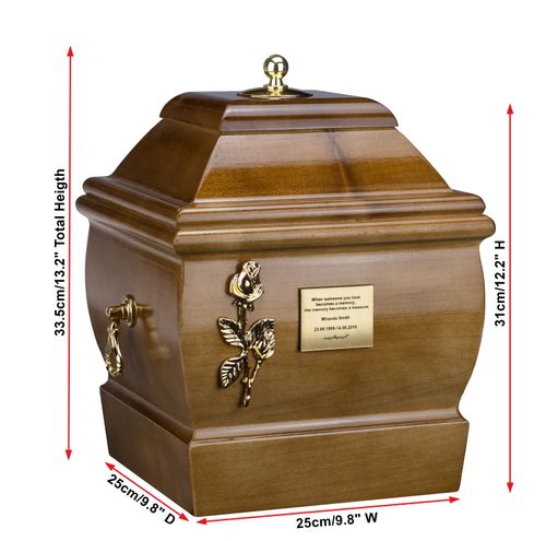 Urna z litego drewna Urna na prochy pogrzebowe dla dorosłych na Arena.pl