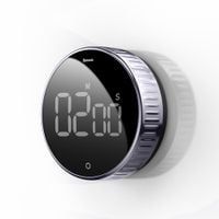 obrotowy minutnik czasomierz elektroniczny timer czarny