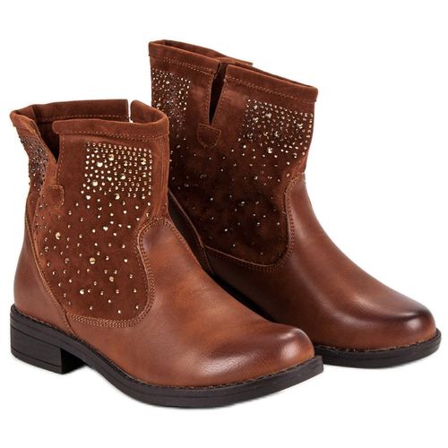 Wsuwane brązowe botki r.39 na Arena.pl