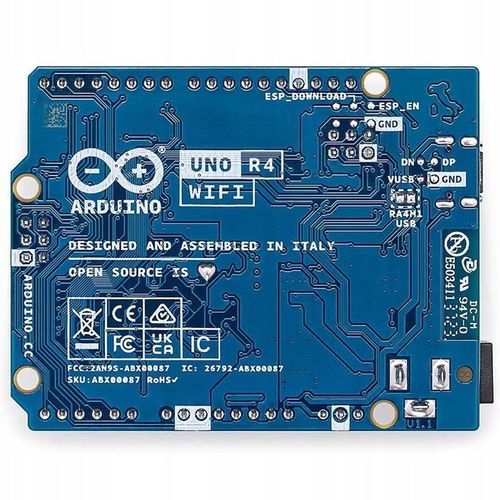 Mikrokontroler Arduino UNO R4 WiFi oryginał ABX00087 wyświetlacz 12x8 USB-C na Arena.pl