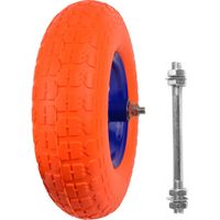 Koło do taczki GEKO 4.00-6 pełne PU G71027 z ośką