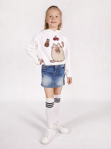 Zakolanówki dziewczęce dziecięce bawełniane z paskami białe 31-34 YOCLUB na Arena.pl