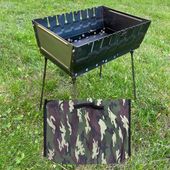 MANGAL 2MM NA 8 SZASZLYKÓW + POKROWIEC GRILL WEGLOWY GRILL SKLADANY MANGAL