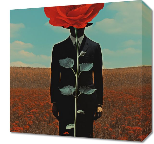 Obraz 40x40cm Obserwator zza Maku zdjęcie 1